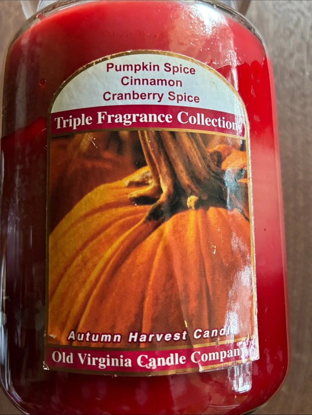 Vintage Old Virginia Candle Company trio candle.